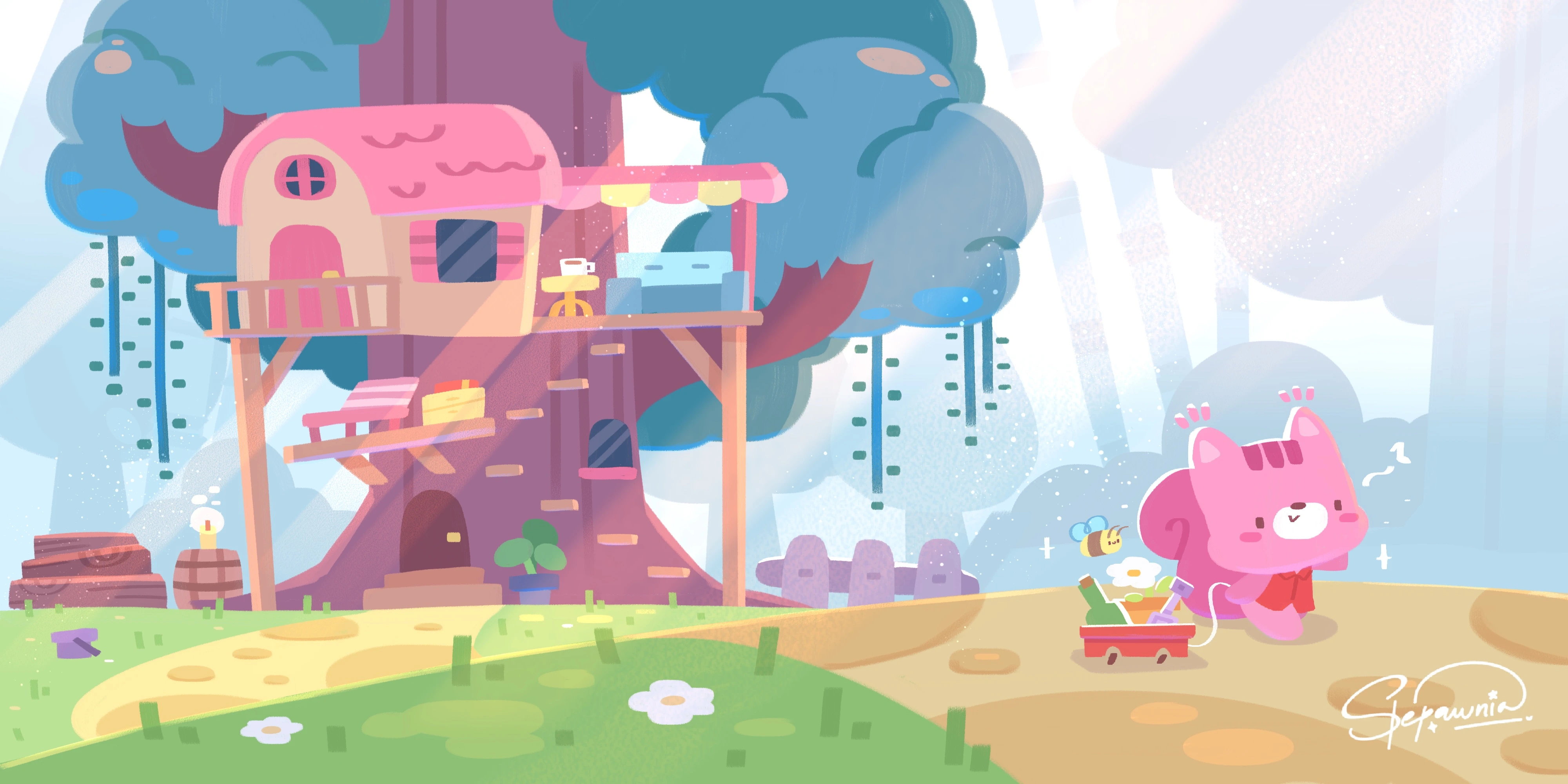 Cherryl the Pink Squirrel